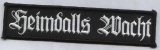 HEIMDALLS WACHT - Text Logo patch