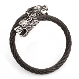 bracelet Odins Wölfe, black